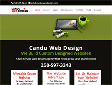 Tablet Screenshot of canduwebdesign.com